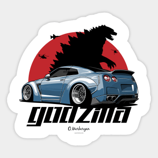 Nissan GTR Godzila Sticker